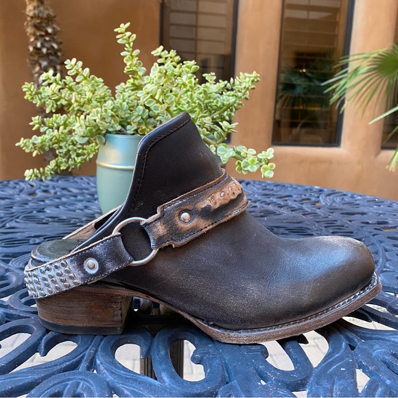 SOLD FreeBird by Steven Train Leather Mule Heel Bootie - Picture 2 of 12